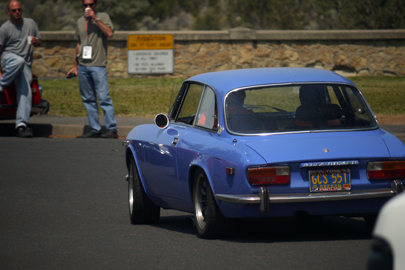 Nice to see an Alfa in blue. Neil d'Autremont & Greg DiLoreto in a 1974 GTV.