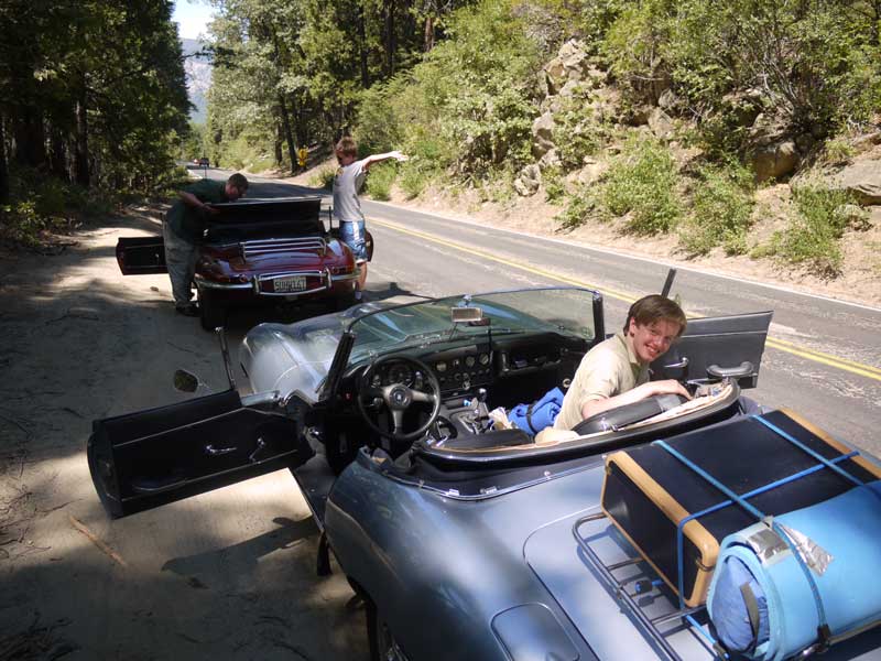 Dropping our tops in Yosemite.