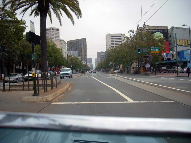 Nicholas' first view of Market Street.