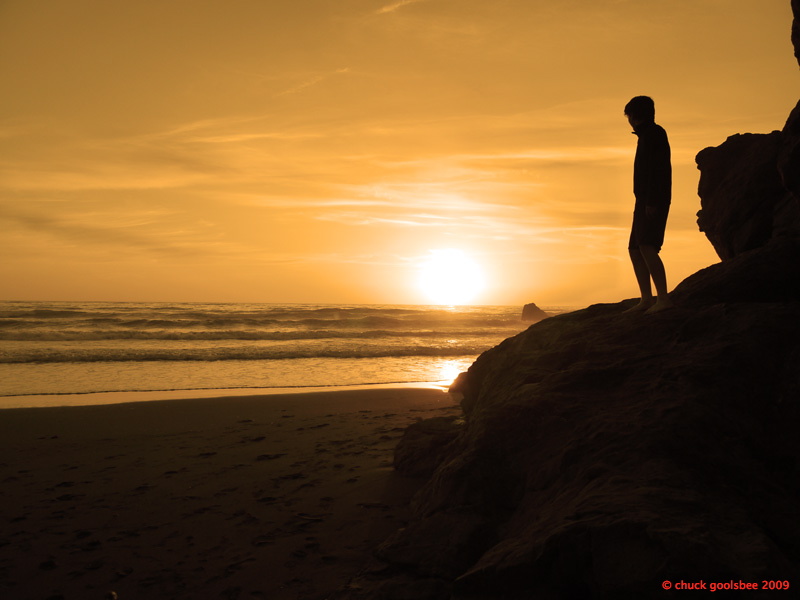 28. Nick in Silouette at Sunset.