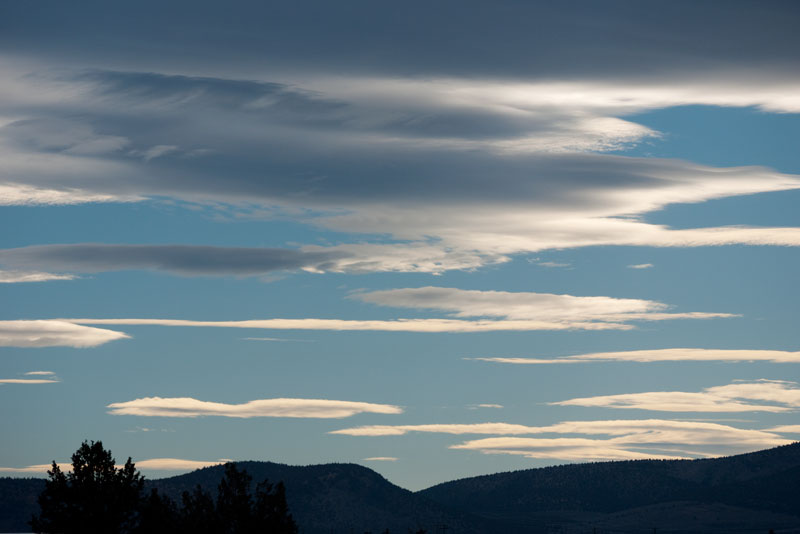 December clouds over Powell Butte.