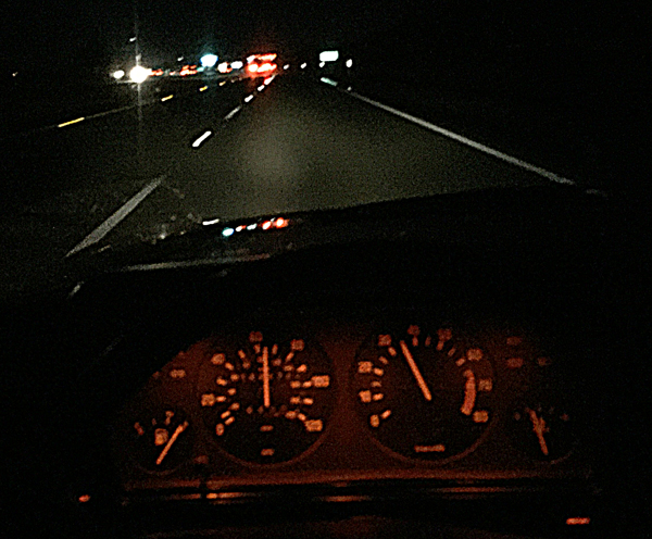 Night driving on I-5