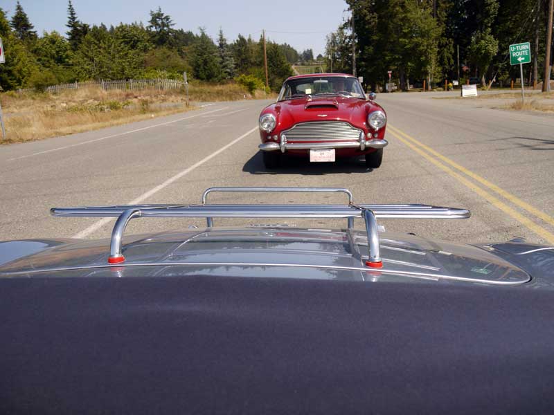 Above: Car #1, and Aston-Martin follows us at one point.