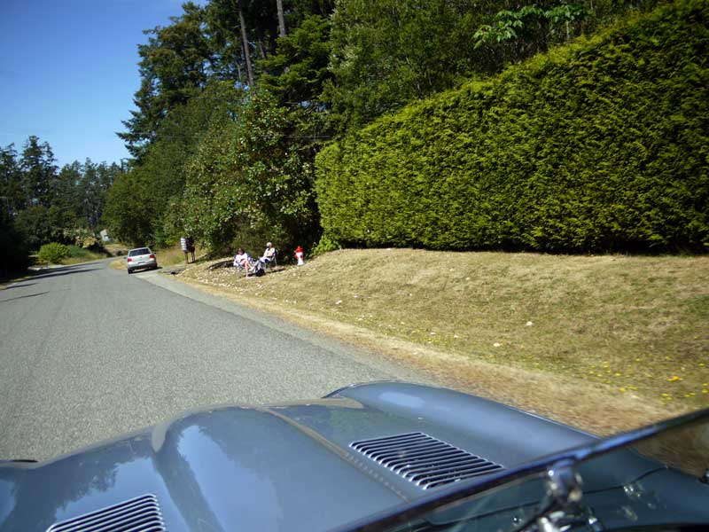 approaching a checkpoint at 30km p/hr