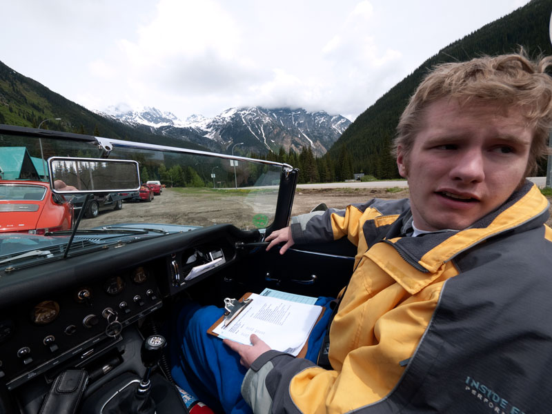 Chris at the Glacier Peak checkpoint.