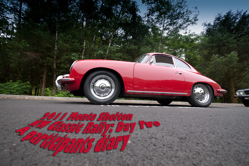 The start of the second day of rallying