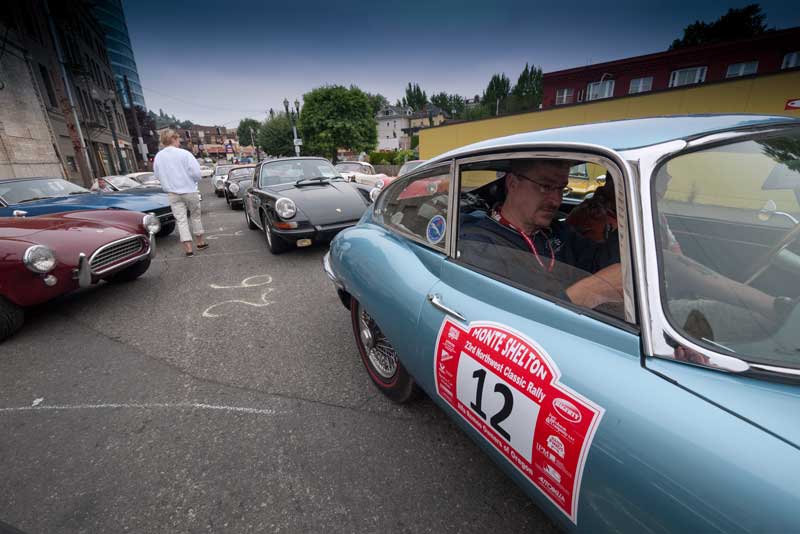 Jim and Rob Cameron in Jim's OSB '67 E-type FHC.