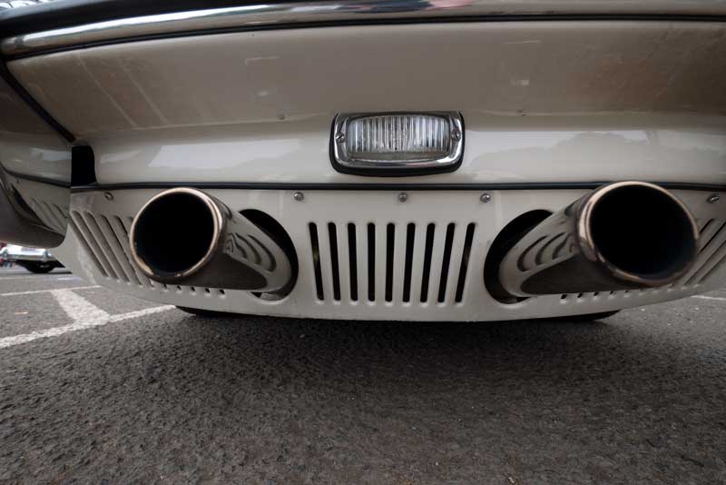 Pretty Pipes of a Porsche 356SC.