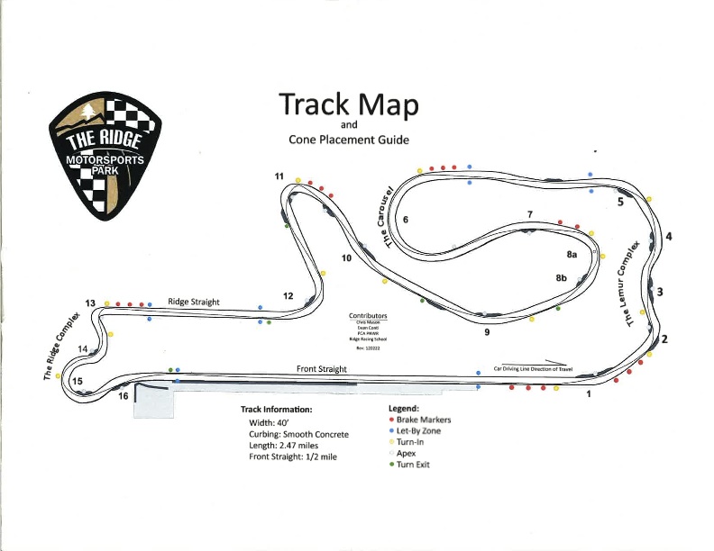 The track layout. What this doesn't show is the dramatic elevation changes... beatific bovine!