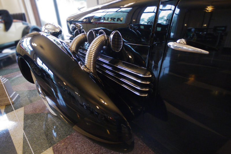 Above: Detail of a gorgeous Cord Sports Coupe.