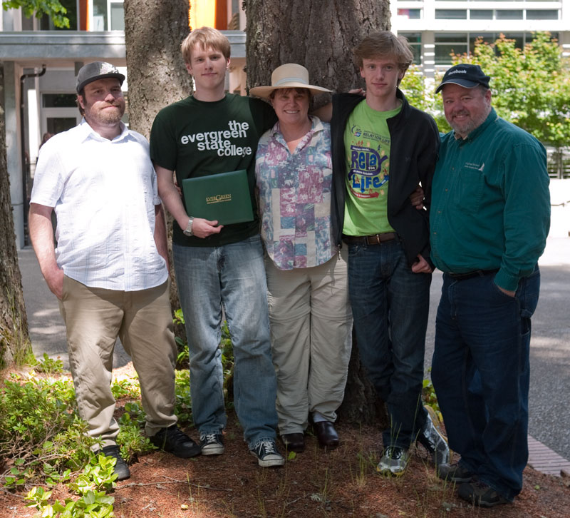 The whole family: Adam Doak, Chris, Sue, Nick, and yours truly.