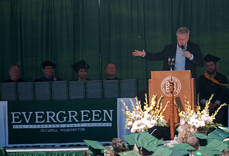 Rick Steves speaks.