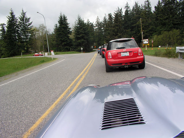 making a tough left onto SR-20 on Fidalgo Island